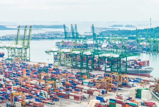 Singapore shipping port container cargo
